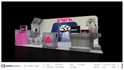 10x20 Inline booth design by Exhibit-Rentals